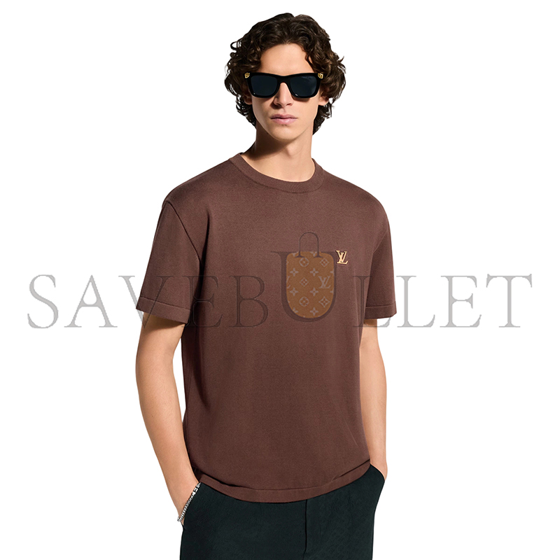 LOUIS VUITTON SHORT-SLEEVED CREWNECK WITH SIGNATURE 1AK715